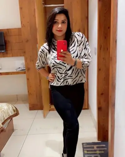 Woman enjoying Dehradun nightlife