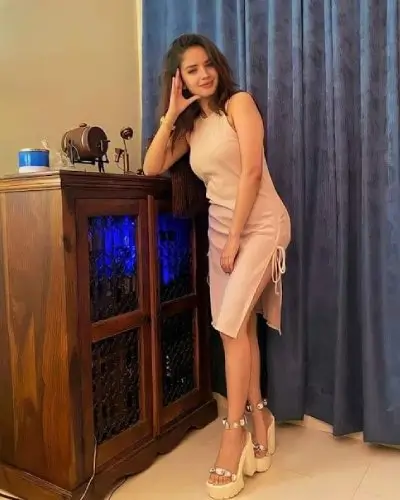 Elegant woman in Dehradun nightlife setting